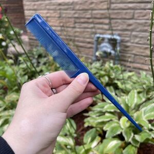 Vintage‎ Comare 501 Pocket Comb Rat Tail Professional Styling Tool Blue
